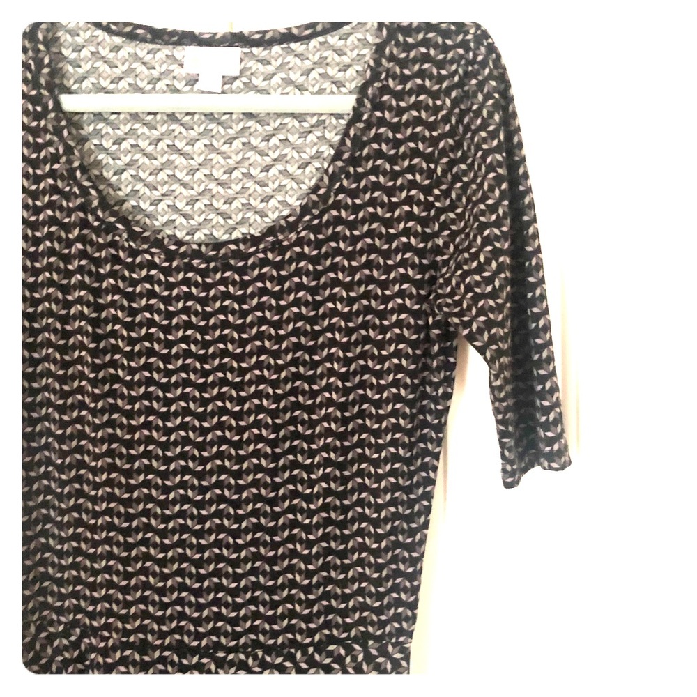 Black and Grey Nicole Dress